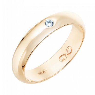 Обручальное кольцо R01-WED-00015-М12463 - Ювелирный бренд Московский ювелирный завод