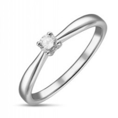 Помолвочное кольцо R01-SOL60-010-G2-М12468 - Ювелирный бренд Московский ювелирный завод