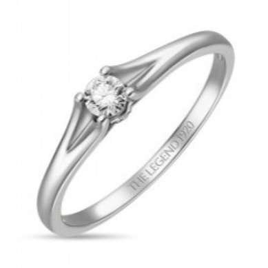 Помолвочное кольцо R01-SL06-015-G2-М12478 - Ювелирный бренд Московский ювелирный завод